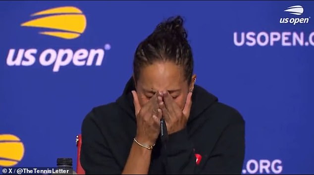 Keys – ranked No. 17 – cried at a news conference after losing to No. 2 seed Aryna Sabalenka