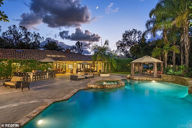 This is one of the couple's previous homes in the San Diego area, valued at more than $5 million