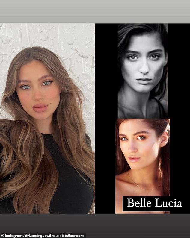 Belle Lucia has also undergone a remarkable transformation.  The model, 28, appears to have a plumper appearance compared to her younger days as a teenager