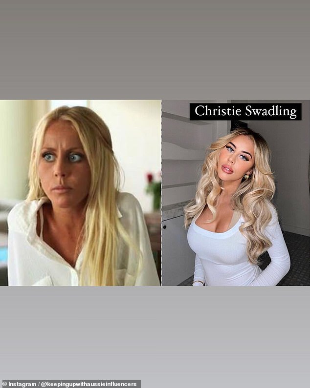 Controversial Australian influencer Christie Swadling is no stranger to transformation.  She has undergone a dramatic makeover in recent years and is now almost unrecognizable to fans who once knew her as a new YouTuber