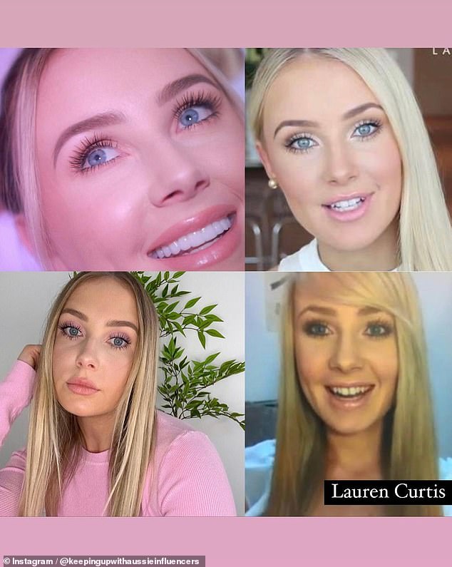 Lauren Curtis has undergone a dramatic facial transformation over the years