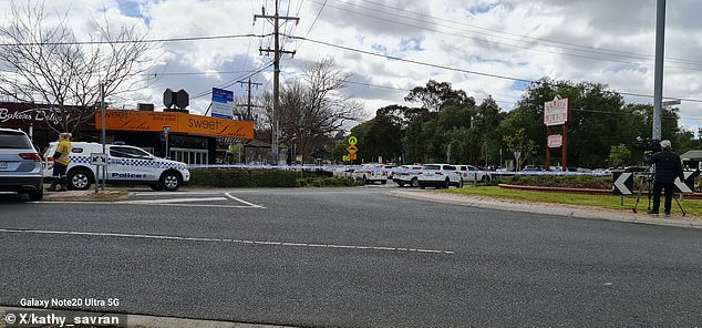 Police, including homicide detectives and emergency services, have cordoned off Keilor Village after underworld figure Gavin 'Capable' Preston was shot dead in a driveway