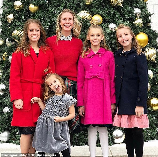 Franke's eldest daughter Shari (Red Coat) reportedly urged police to conduct a welfare check on the family home in Utah in August 2022, fearing for her younger siblings