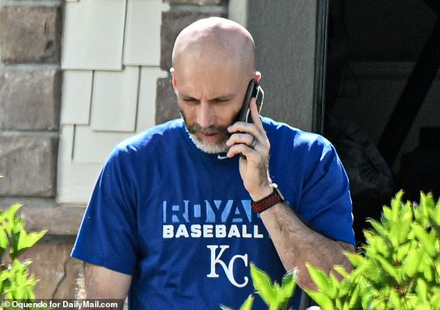 Last weekend, Kevin was spotted outside his home for the first time by DailyMail.com since his wife and her business partner were arrested last week