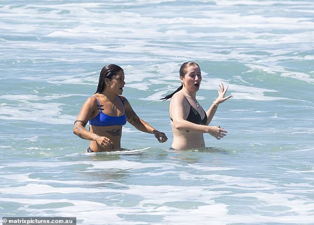 Shayelle looked to be in the best shape of her life as she donned a skimpy bikini for the beach outing