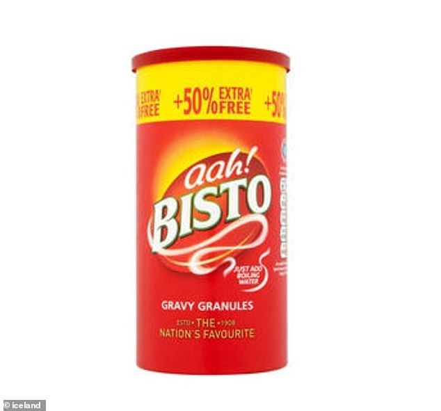 Home comforts: It wasn't just the countryside and family that made Sophie want to move to Britain permanently - she missed the Bisto gravy