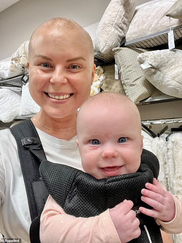 Keely's scans raised more questions than answers, but she was given a curative treatment regime and given 15 rounds of chemotherapy, all with a toddler and a seven-week-old baby in tow.