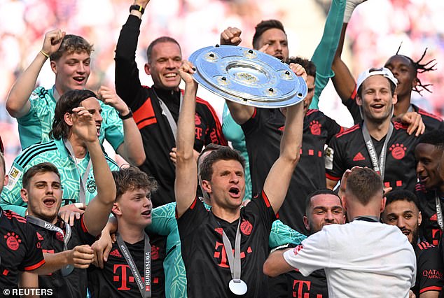 Bayern Munich won their eleventh consecutive Bundesliga title on the last day of the season in May