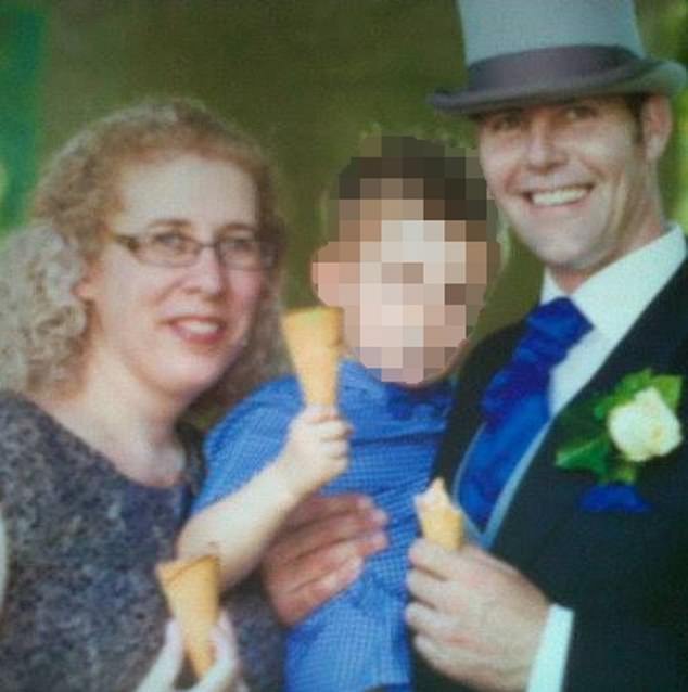 Hayter, pictured with his second wife Tracey Larcombe, who claims he left her with debts