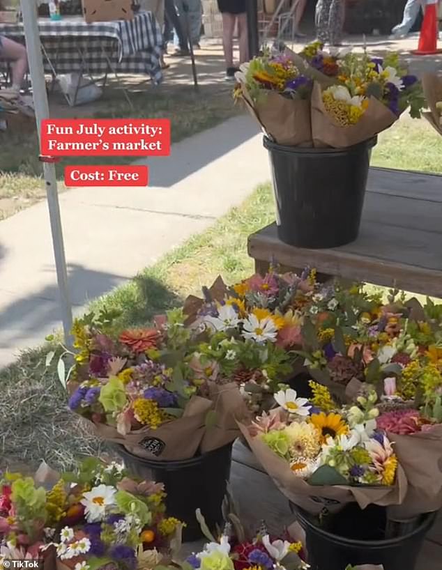 She also explained how she took advantage of the local farmer's market, a 