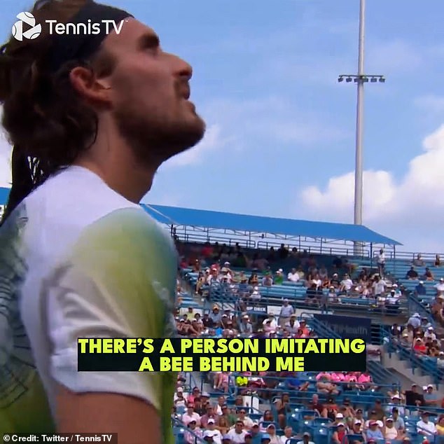 One of the most bizarre incidents occurred last month when a spectator had to apologize to Stefanos Tsitsipas after she imitated a bee during his match at the Cincinnati Masters.