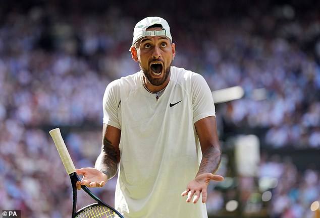 Nick Kyrgios launched an infamous tirade during the 2022 Wimbledon final against Novak Djokovic when he accused a fan who distracted him of drinking 'about 700 drinks'