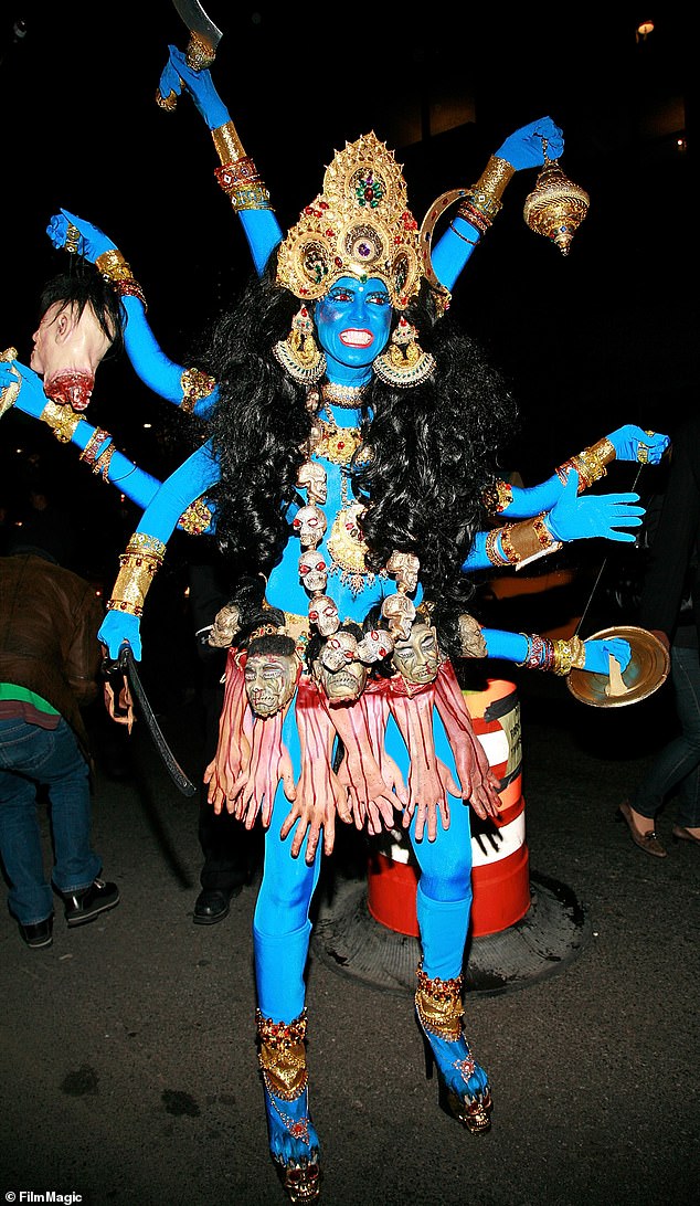 In 2008, Heidi took the form of the Hindu goddess Kali, who rules over death and time