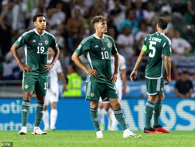 The loss all but confirms that Northern Ireland will not qualify for the 2024 European Championship to be held in Germany