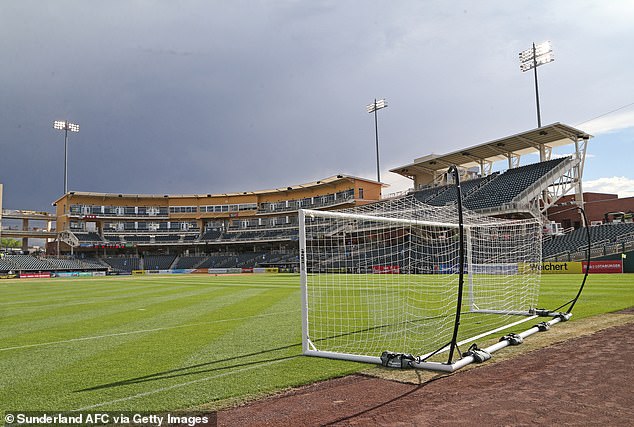 The emergency order came after the tragic shooting death of an 11-year-old boy outside a minor league baseball stadium (pictured) near Albuquerque