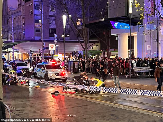 Khan allegedly drove his mother's white Toyota sedan through a tram stop and into a crowd of pedestrians before colliding with two other vehicles around 6:20 p.m.