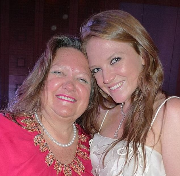 Australia's richest person, Gina Rinehart (pictured) with her mining heiress daughter Ginia