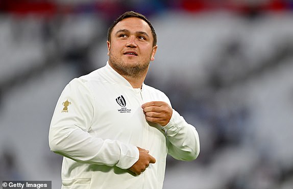 MARSEILLE, FRANCE - SEPTEMBER 09: Jamie George of England ahead of the Rugby World Cup France 2023 match between England and Argentina at Stade Velodrome on September 9, 2023 in Marseille, France.  (Photo by Dan Mullan/Getty Images)