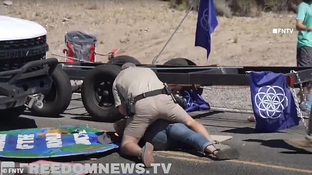 A protest by supporters of Extinction Rebellion, the group that inspired Declare Emergency, at the Burning Man festival in August was quickly put down by Nevada rangers