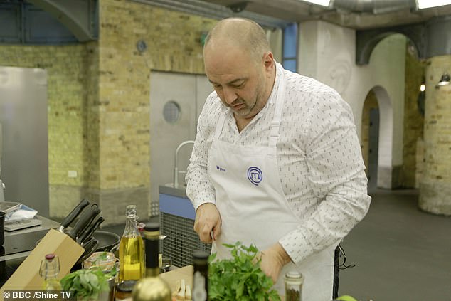 Success: Wynne proved he had what it takes to come out on top after whipping up a fantastic feast of Japanese-inspired tuna tartare and lamb cannon