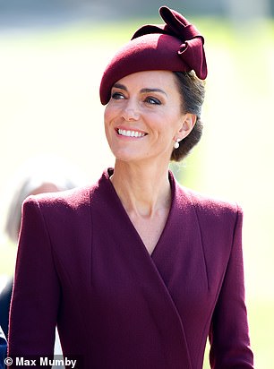 Kate tied her hair back to ensure the earrings were the center of attention