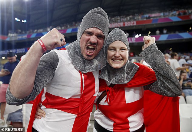 England fans were excited before the match and cheered full-time after witnessing the best show in England for a long time