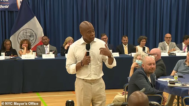 Eric Adams pleads for federal and state aid, asking a judge to suspend the Right to Shelter policy as the city struggles to find space for the 110,000 asylum seekers who have arrived since spring 2022