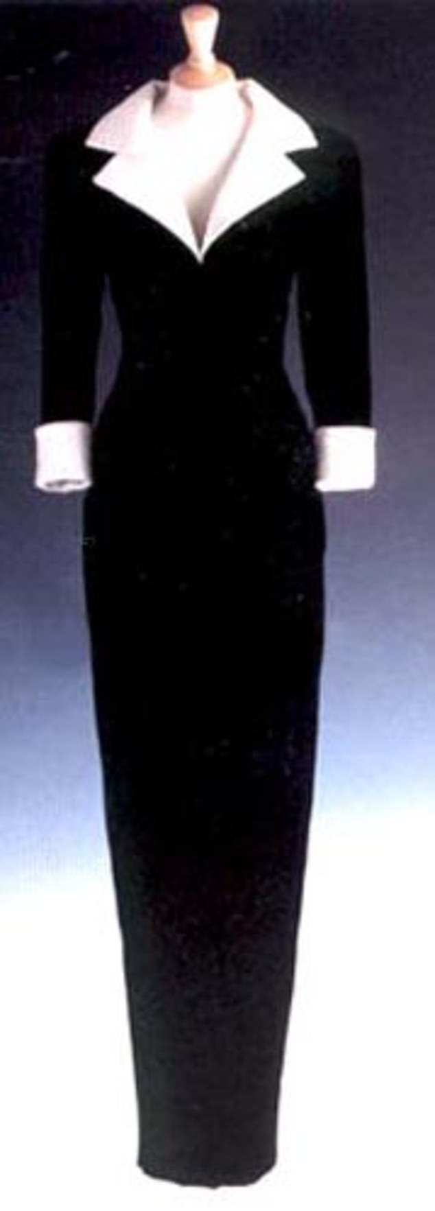 The black and jade dress by the same designer, which Diana wore to a gala in Canada in 1991, had a minimum estimate of $100,000 (£80,220), but also went for $571,500.