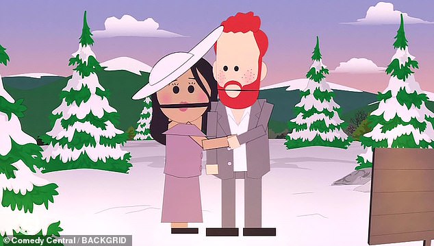 In February, South Park parodied the couple's search for 