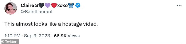 Hot take: A fan commented that their short video looked like a 'hostage video'