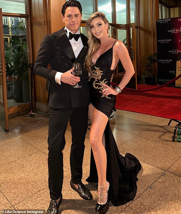 Sparks fly: He first sparked romance rumors with Lika after she posted a photo of the pair looking cozy while filming the Vanderpump Rules season 11 finale in San Francisco last week