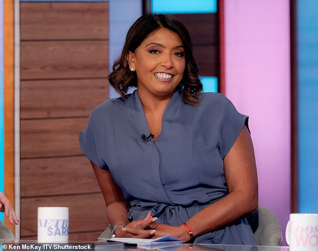 Exciting: During an episode of Loose Women on Friday, Sunetra Sarker announced she is returning to the wards at Holby City Hospital