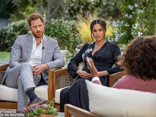 The clash was sparked by Meghan Markle's comments in her interview with Oprah, in which she accused the royal family of racism and said she had been driven to thoughts of suicide.