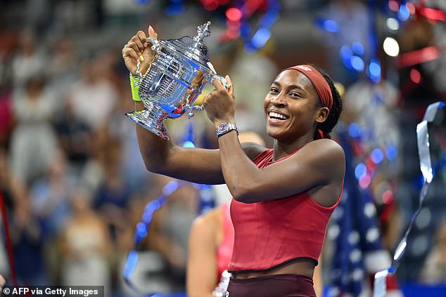 Gauff won a first Grand Slam title with a three-set victory over Aryna Sabalenka on the same court