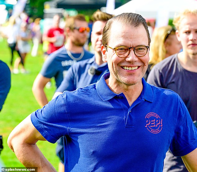 The family was visiting Stockholm for the city's annual Pep Day, which features the Prince Daniel's Race alongside several free activities for children