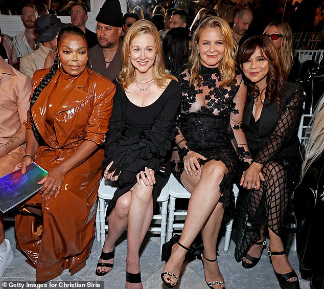 The Big C star sat front row at the event alongside Janet Jackson, Alicia Silverstone and Rosie Perez