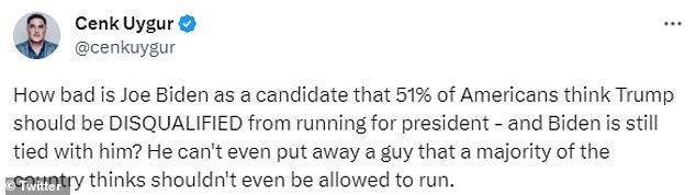 A series of similarly pointed comments followed – some of which included the hashtag “#DropOut” and another linked to a petition organized by Young Turks regarding the future election of the president.