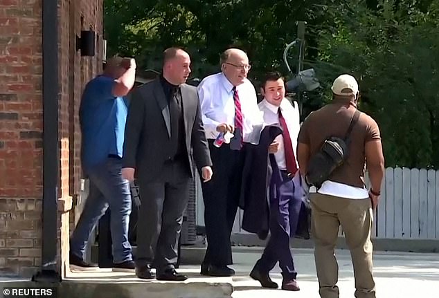 Giuliani was seen walking into A 2nd Chance Bail Bonds near the jail after being released on $150,000 bail