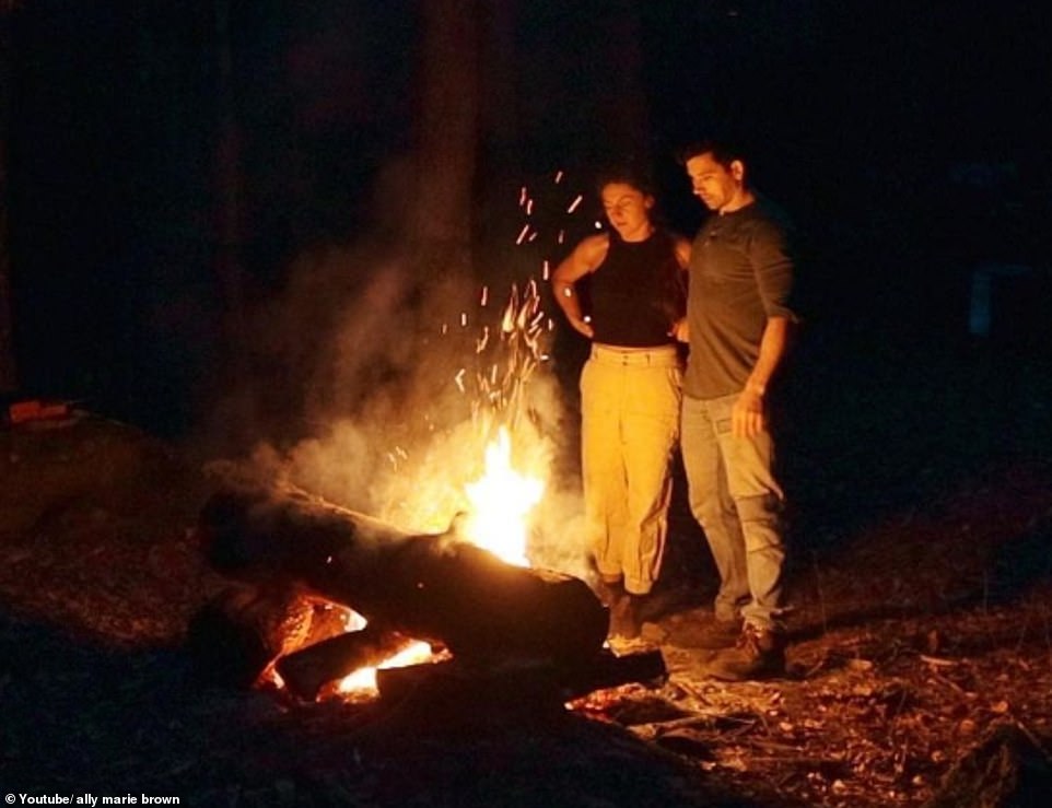 While living in their cabin, the couple endured snowy winters and droughts during the summer