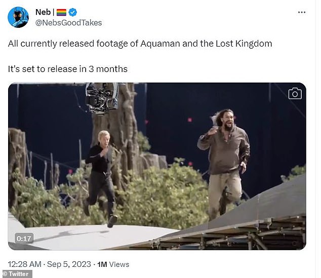 Footage only: Another Twitter user, @NebsGoodTakes, shared the short 30 seconds of footage released so far, although there is still no publicly released trailer