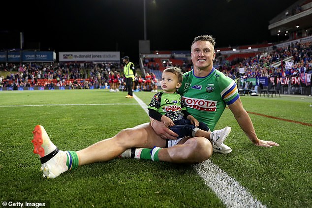 Wighton was all smiles after the game despite his Raiders ending their season with a loss, but he could be referred straight to the judiciary over the Gamble incident