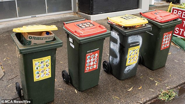 The trash cans are still collected weekly.  Photo: NCA NewsWire/Brendan Read