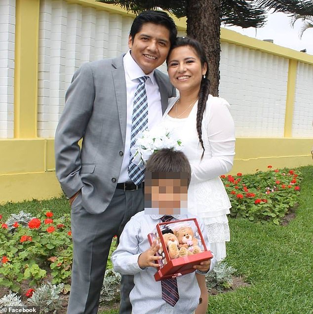 Ms Corzo Remigio moved to Australia from Peru in 2018 with her husband and Daniel when he was just 18 months old, and Daniel's older brother (pictured together)