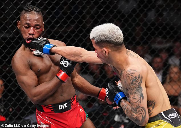 The UFC is known for its spectacular striking and wrestling, with huge punches like this one by Felipe dos Santos in Sydney on Saturday occurring regularly