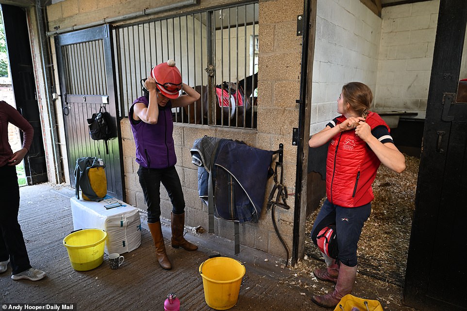 Jockeys are fit for a day trip while the horses are fed and cared for in one of the many Newmarket stables