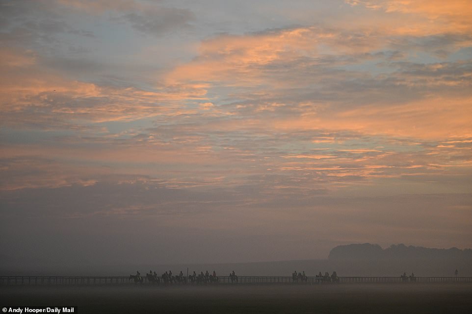 The early bird catches the worm!  A number of jockeys are out before sunrise and exploring the terrain