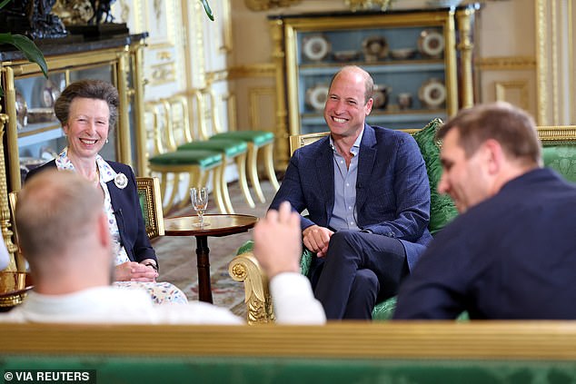 The royal couple have made sure their presence is visible in Wales, supporting the King in his duties, with William keen to continue 'the great work that his father did' for the Duchy of Cornwall.  Pictured on Mike Tindall's podcast this week