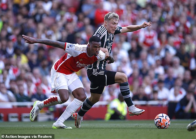 The striker made his long-awaited United debut during the 3-1 defeat to Arsenal