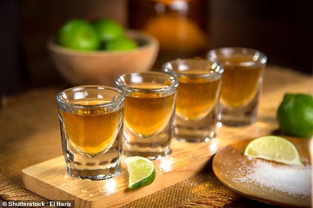 Mr Hanson said: 'For some, a night out isn't complete without a shot of tequila.  Bless them.  If you're not a shot type, don't feel like you have to make shots to fit in'