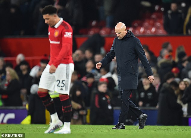 Sancho's future at Old Trafford looks uncertain after his response online to Ten Hag